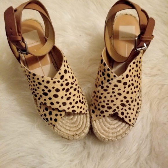 Dolce Vita Shoes - Dolce Vita Cheetah Print Espadrille Wedges
